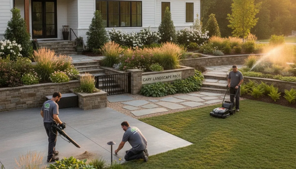 Landscaping service in Raleigh, NC for professional lawn care and yard maintenance