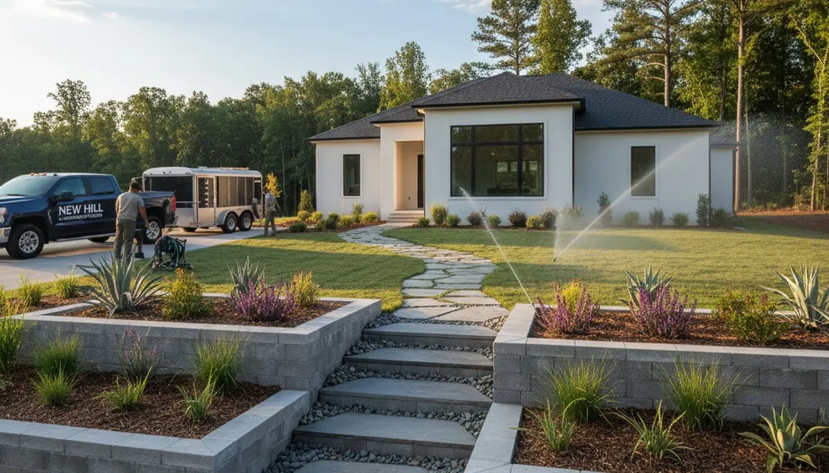 Landscaping service in Raleigh, NC for professional lawn care and yard maintenance