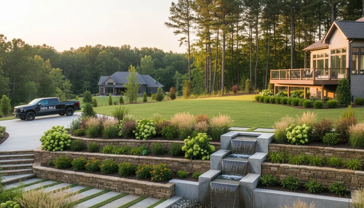 Raleigh, NC landscaping team providing professional lawn care and yard maintenance services
