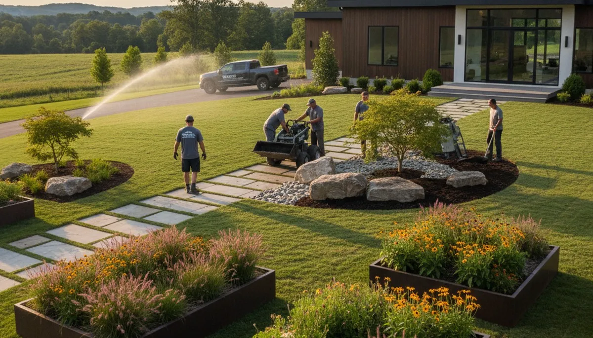 Landscaping service in Raleigh, NC for residential lawn care and yard maintenance