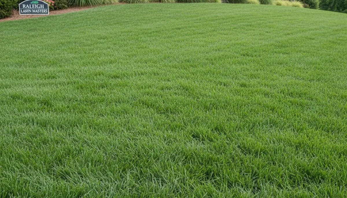 Lush green lawn in Raleigh, NC showcasing professional lawn care and maintenance by Chop Chop Landscaping
