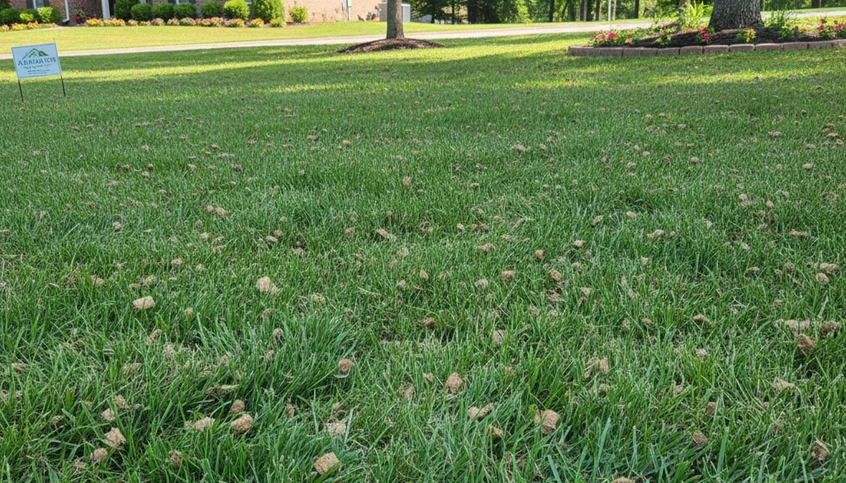 Healthy Raleigh NC lawn recovering after professional aeration by Chop Chop Landscaping